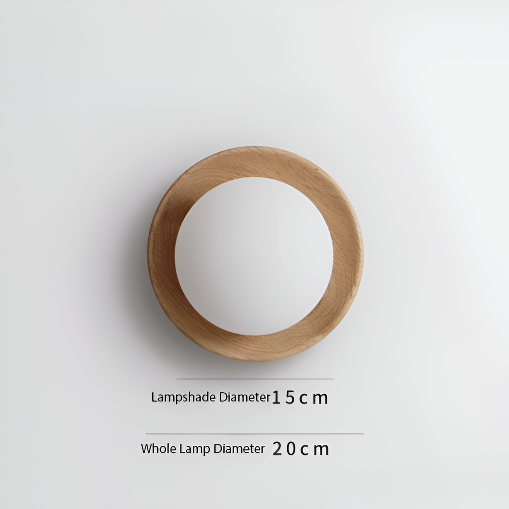 Casa Lumière Nordic Minimalist Houten Wandlamp - Warme LED Sfeerverlichting Woonkamer, Slaapkamer & Hal