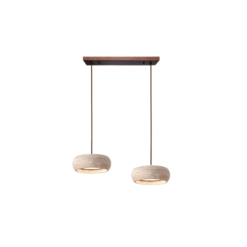 Casa Lumière Wabi-Sabi Travertine Hanglamp - Natuursteen Design Lamp