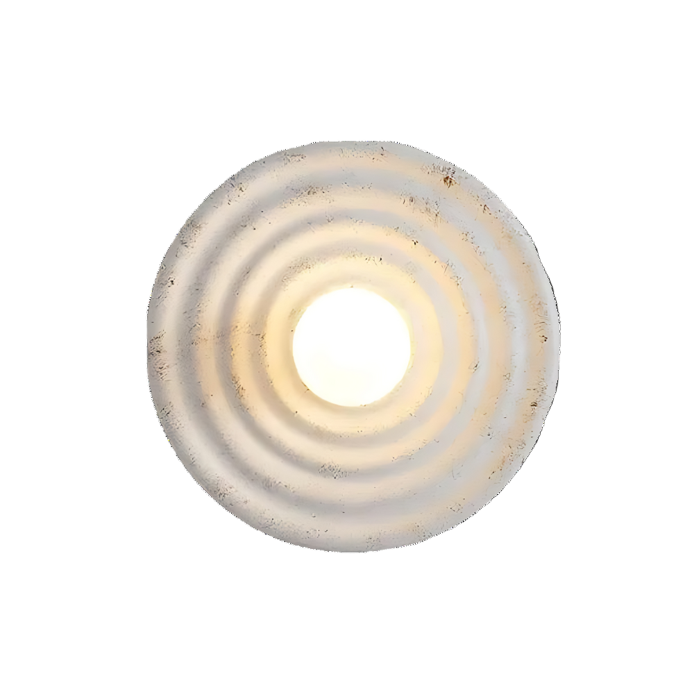 Casa Lumière Wabi-Sabi Ronde Wandlamp van Resin – Minimalistische Sfeerverlichting