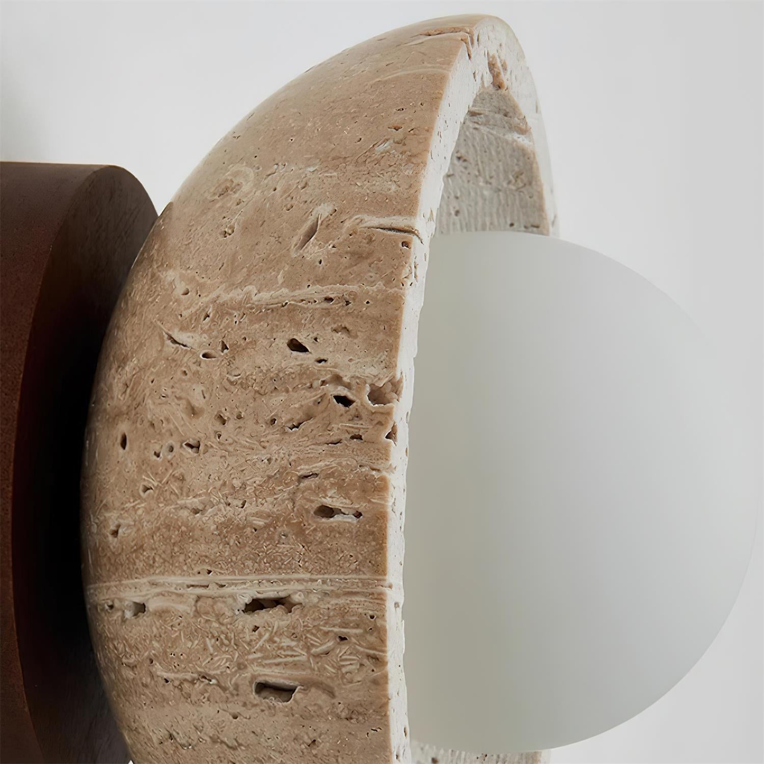 Casa Lumière Travertine Plafondlamp - Natuursteen Design Lamp