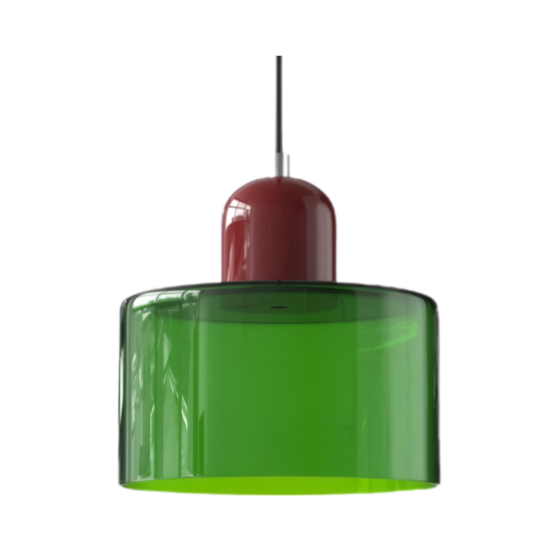 Casa Lumière Scandinavische Glazen Hanglamp - Metalen basis in twee tinten