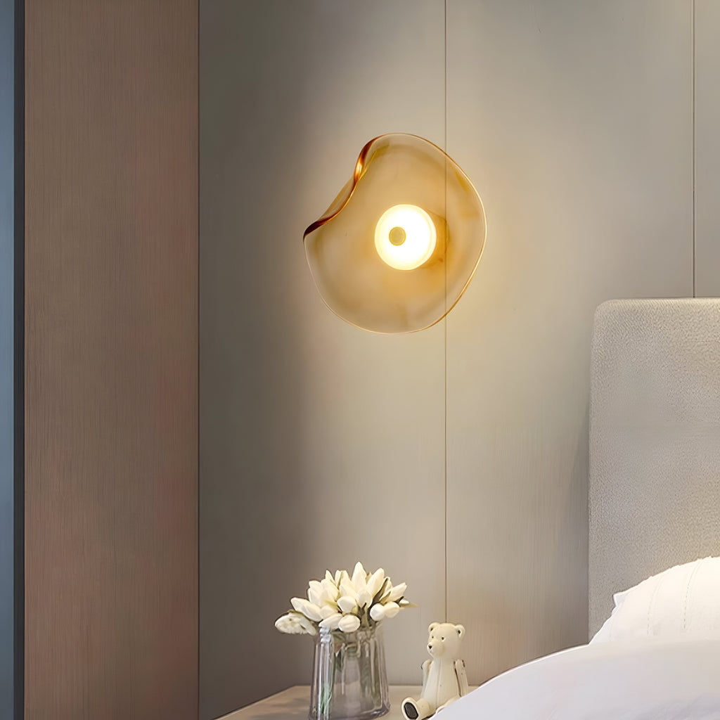 Casa Lumière Amber Glas Wandlamp - Sfeervol Design Wandverlichting