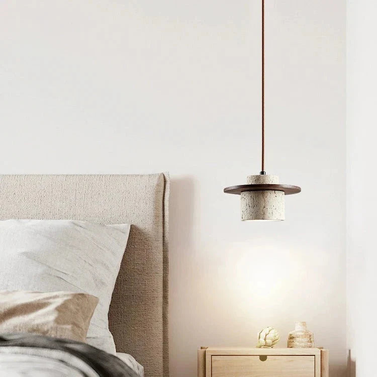 Casa Lumière Japanse Vintage Travertin Hanglamp - Zacht Sfeervol Licht