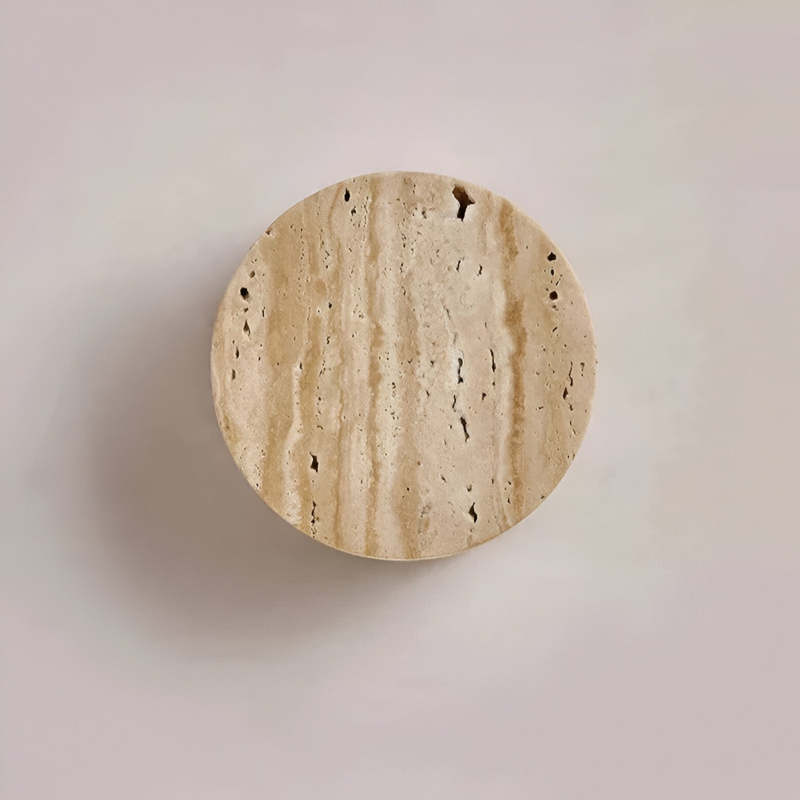 Casa Lumière Japanse Wabi-Sabi Travertine Wandlamp - Natuursteen, Warm Licht & Minimalistisch Design