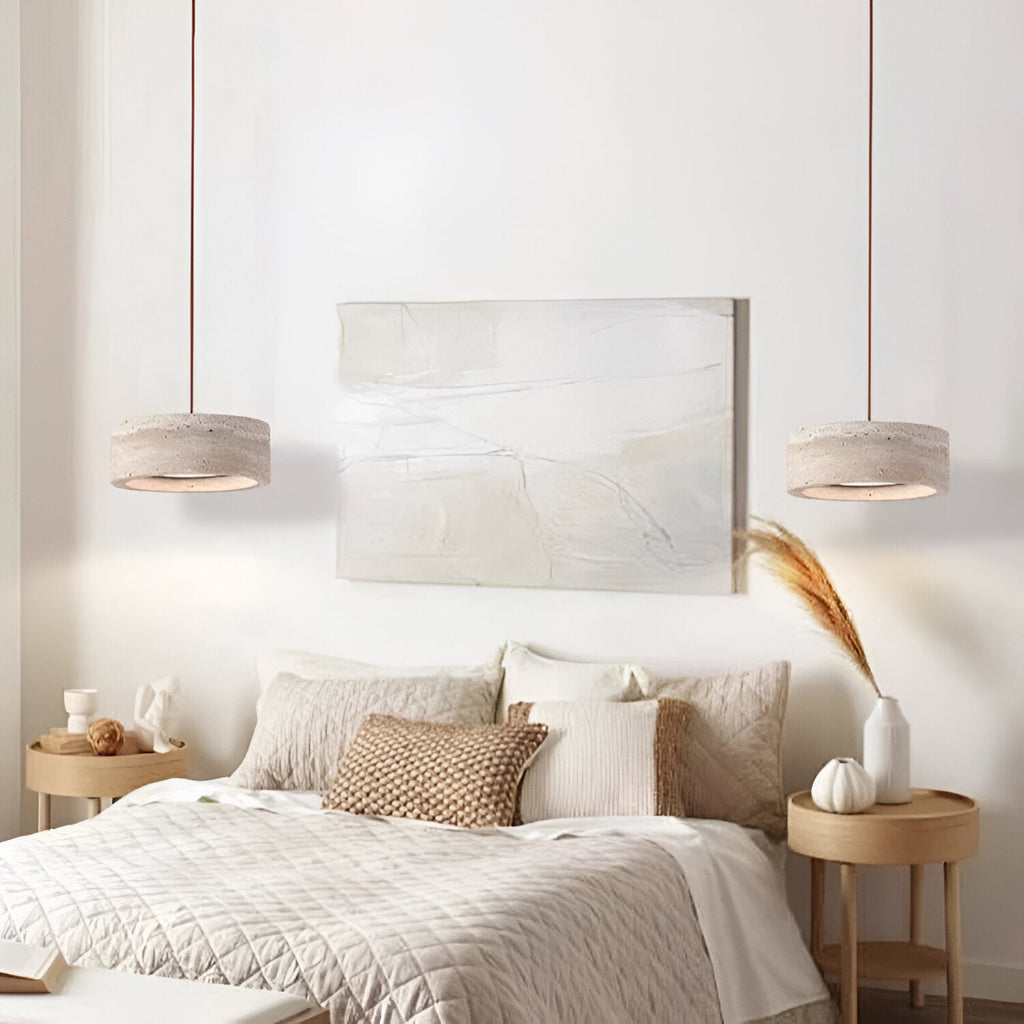 Casa Lumière Wabi-Sabi Travertine Hanglamp - Natuursteen Design Lamp