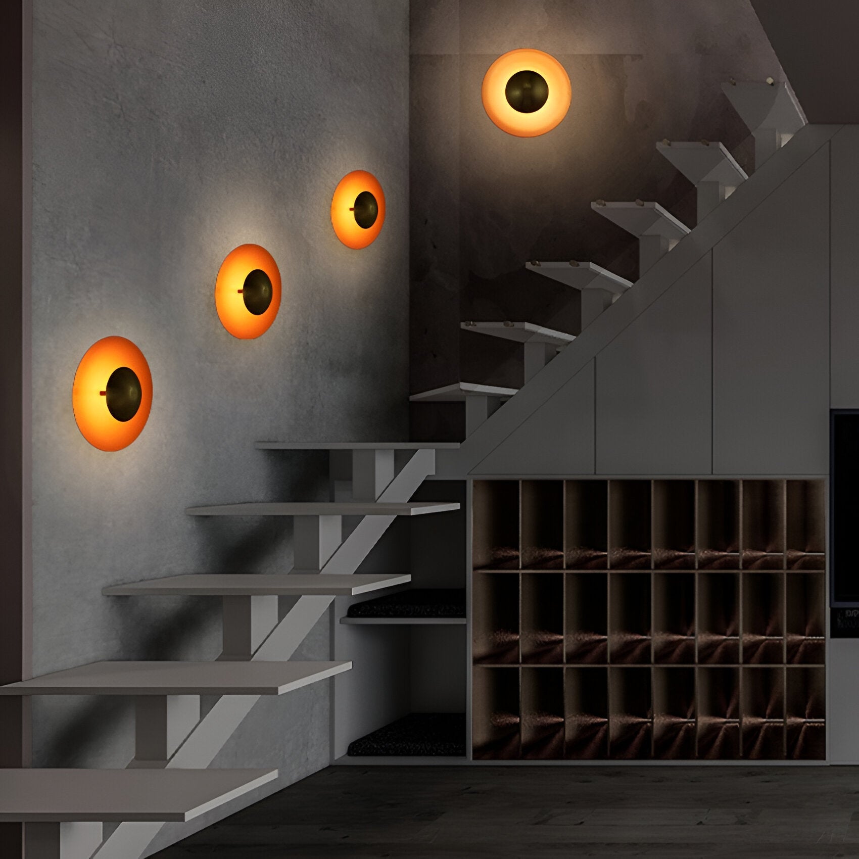 Casa Lumière Ronde Metalen Wandlamp - Retro Design & Warm Licht