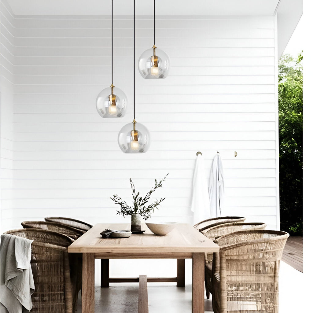 Casa Lumière Glazen Bol Hanglamp - Geribd Glas & Zachte Lichtspreiding