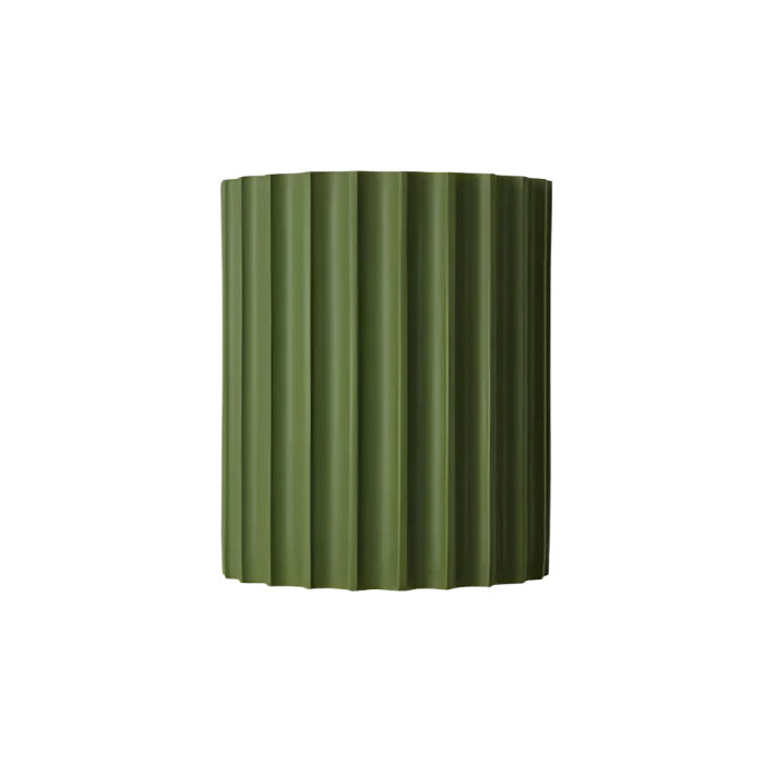 Casa Lumière Minimalistische Resin Wandlamp - Geribbelde Cilindervorm Up & Down Lamp