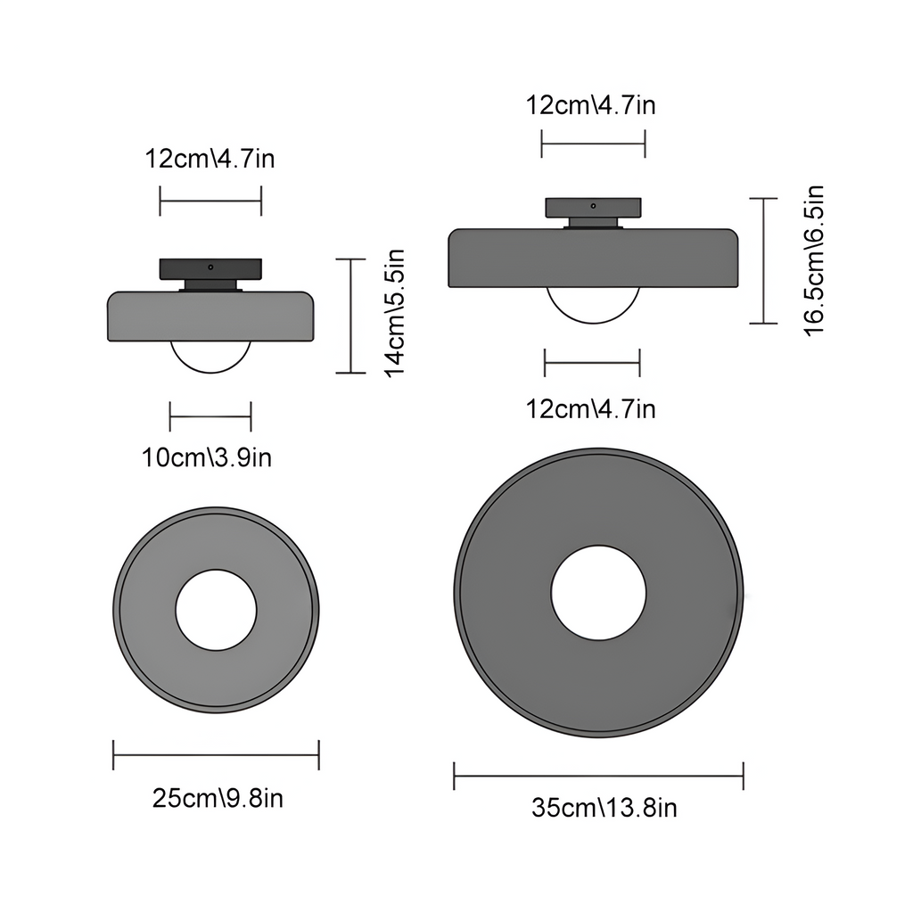 Casa Lumière Nordic Glazen Disc Wand- & Plafondlamp – Olijfgroen Glas & Minimalistisch Design Sfeerverlichting
