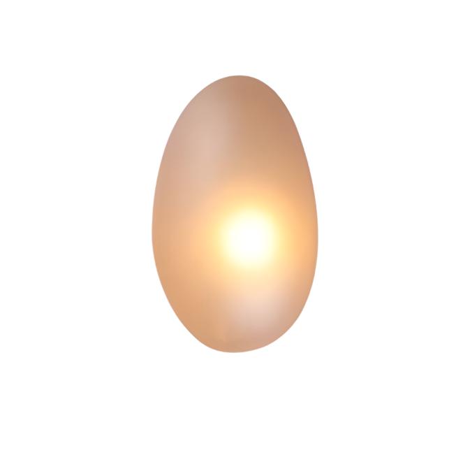 Casa Lumière Stained Cobblestone Glazen Wandlamp - Organische Design Wandverlichting