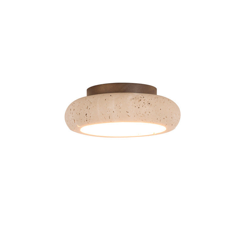 Casa Lumière Travertine Retro Plafondlamp - Natuursteen Verlichting