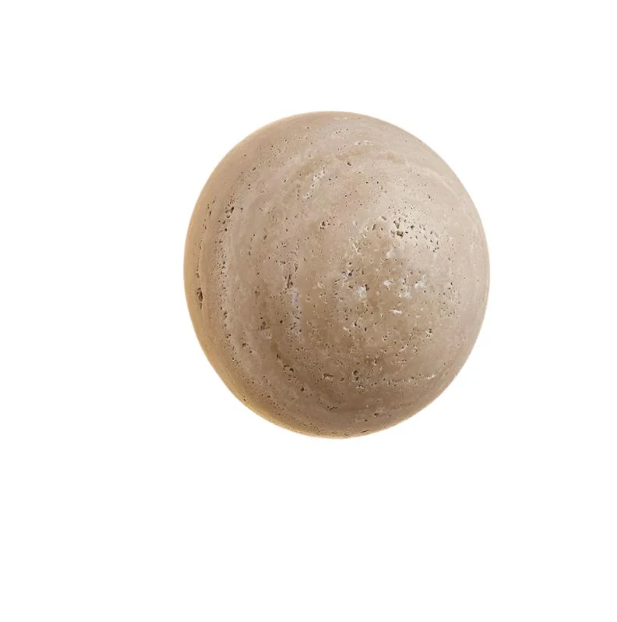 Casa Lumière Travertine Ronde Wandlamp - Sfeervolle Design Wandverlichting