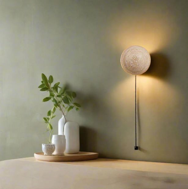 Casa Lumière Travertine Ronde Wandlamp - Sfeervolle Design Wandverlichting