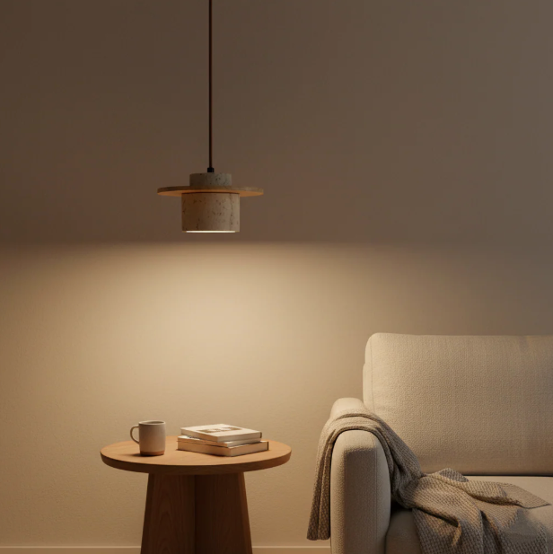 Casa Lumière Japanse Vintage Travertin Hanglamp - Zacht Sfeervol Licht