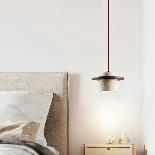 Casa Lumière Japanse Vintage Travertin Hanglamp - Zacht Sfeervol Licht
