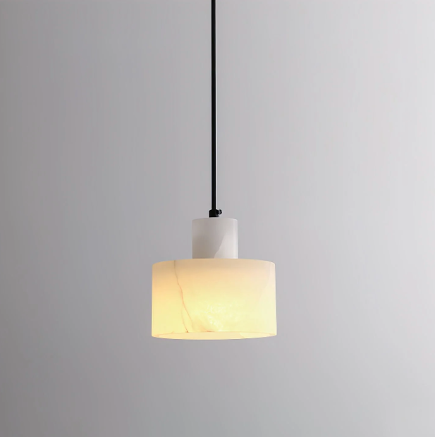 Casa Lumière Nordic Cylindrische Alabaster Hanglamp - Natuursteen verlichting