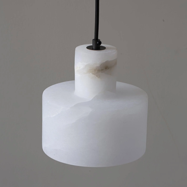 Casa Lumière Nordic Cylindrische Alabaster Hanglamp - Natuursteen verlichting