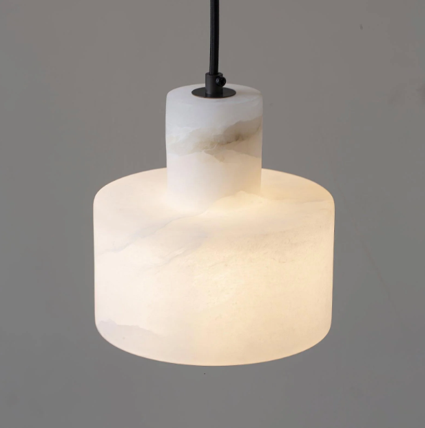 Casa Lumière Nordic Cylindrische Alabaster Hanglamp - Natuursteen verlichting