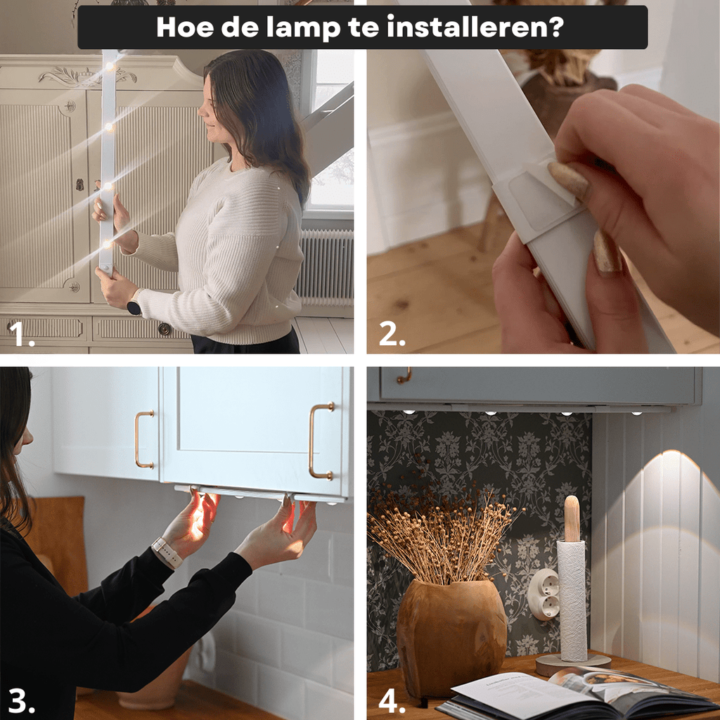 Casa Lumière Draadloze LED Lamp met Bewegingssensor – Oplaadbaar & Zonder Installatie