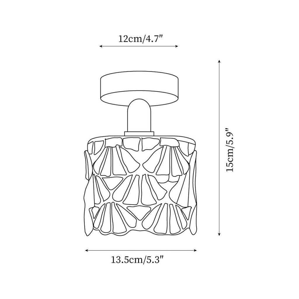 Casa Lumière Tiffany Plafondlamp - Sfeervol Glas Design