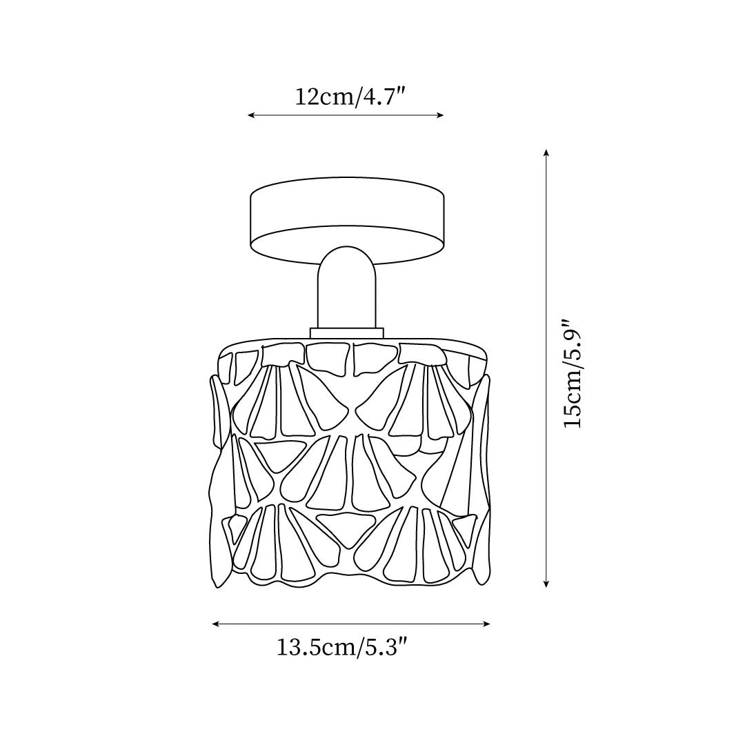 Casa Lumière Tiffany Plafondlamp - Sfeervol Glas Design