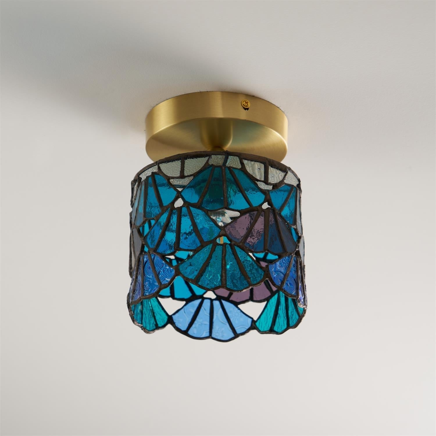 Casa Lumière Tiffany Plafondlamp - Sfeervol Glas Design