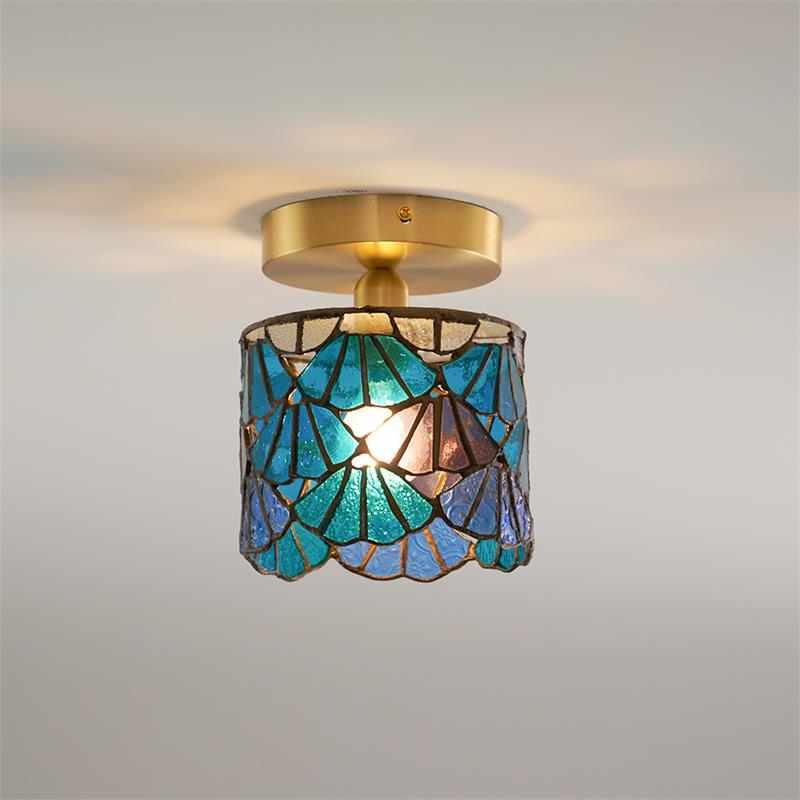 Casa Lumière Tiffany Plafondlamp - Sfeervol Glas Design
