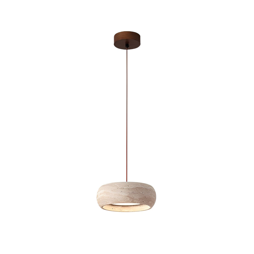 Casa Lumière Wabi-Sabi Travertine Hanglamp - Natuursteen Design Lamp
