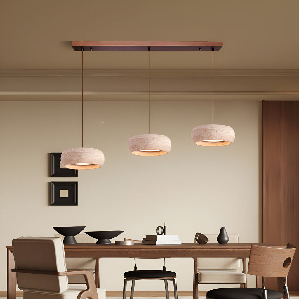 Casa Lumière Wabi-Sabi Travertine Hanglamp - Natuursteen Design Lamp