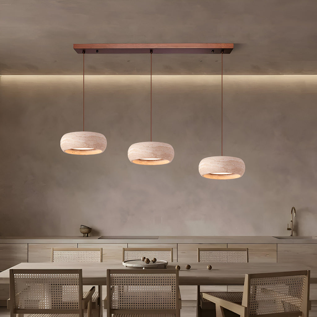Casa Lumière Wabi-Sabi Travertine Hanglamp - Natuursteen Design Lamp