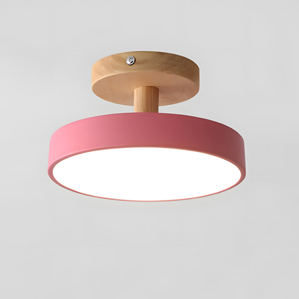 Casa Lumière LED Plafondlamp – Minimalistisch Design met Houten Accent