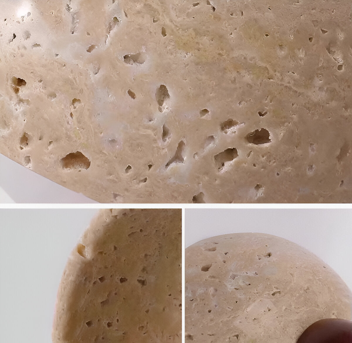 Casa Lumière Travertine Wandlamp Kegelvorm - Natuurlijk Steen, Warm LED Licht & Minimalistisch Design