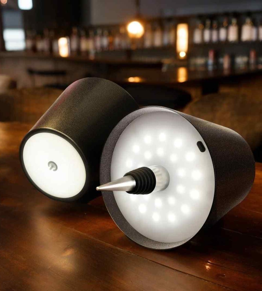 Casa Lumière Luxe LED Fleslamp – Stijlvolle Draadloze Tafellamp voor Bar & Interieur
