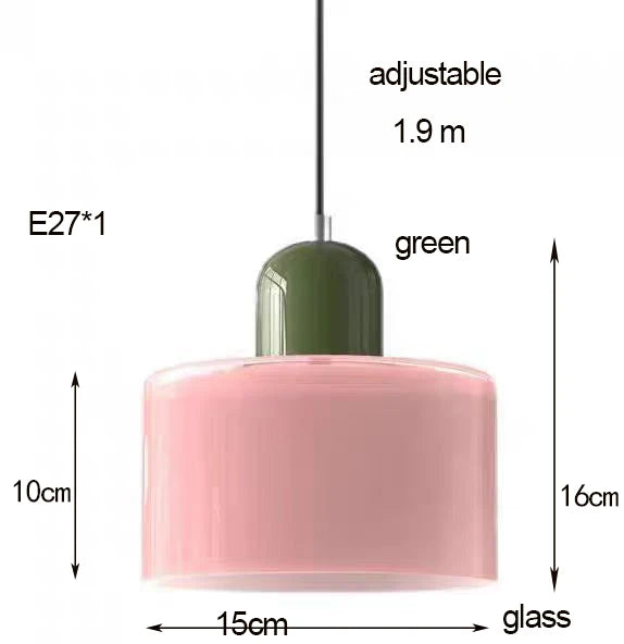 Casa Lumière Scandinavische Glazen Hanglamp - Metalen basis in twee tinten