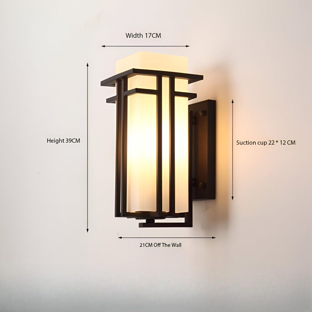 Casa Lumière Industriële Buiten Wandlamp van Glas – Weerbestendig & Tijdloos Design