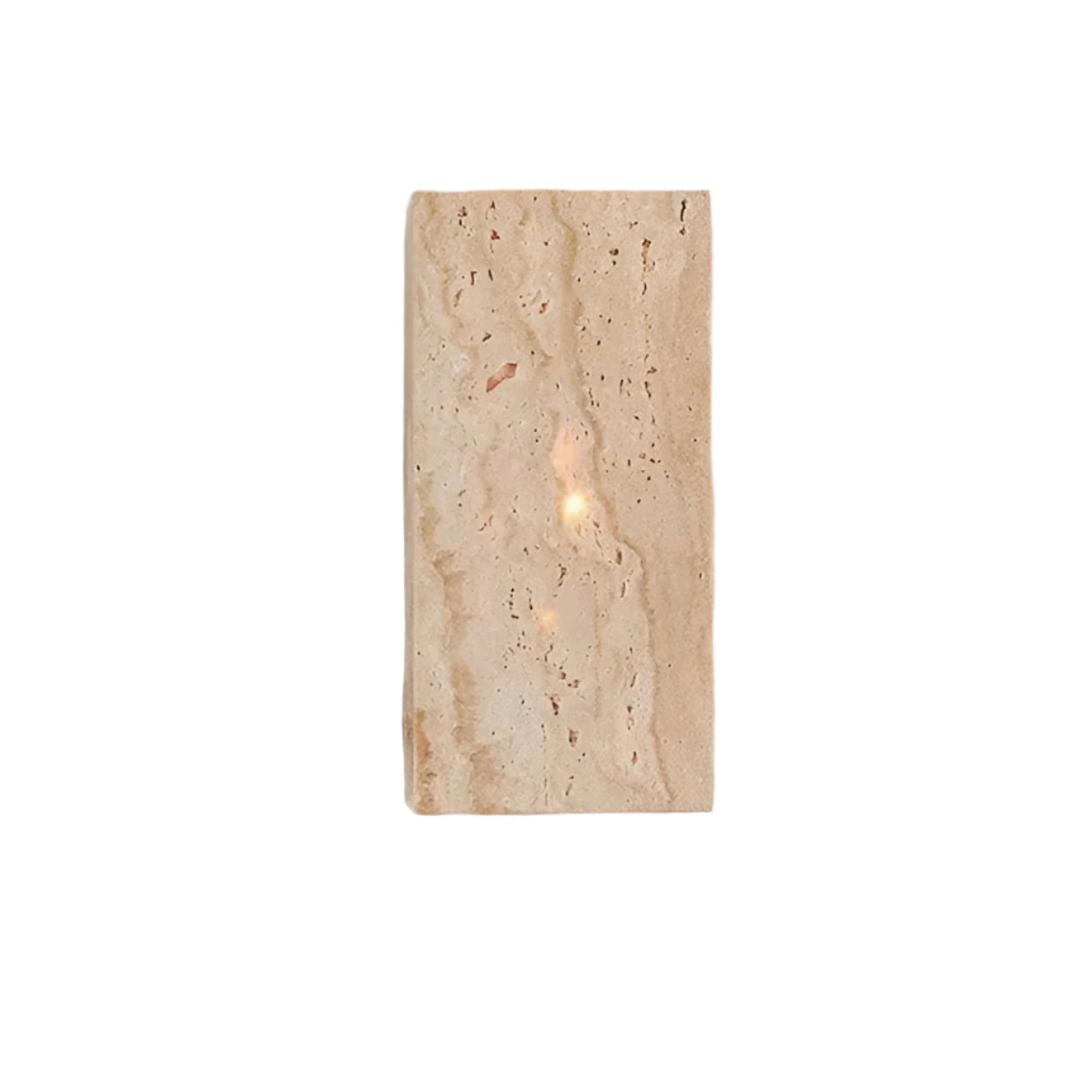 Casa Lumière Travertine Outdoor Wandlamp - Up & Down Gevelverlichting van Natuursteen