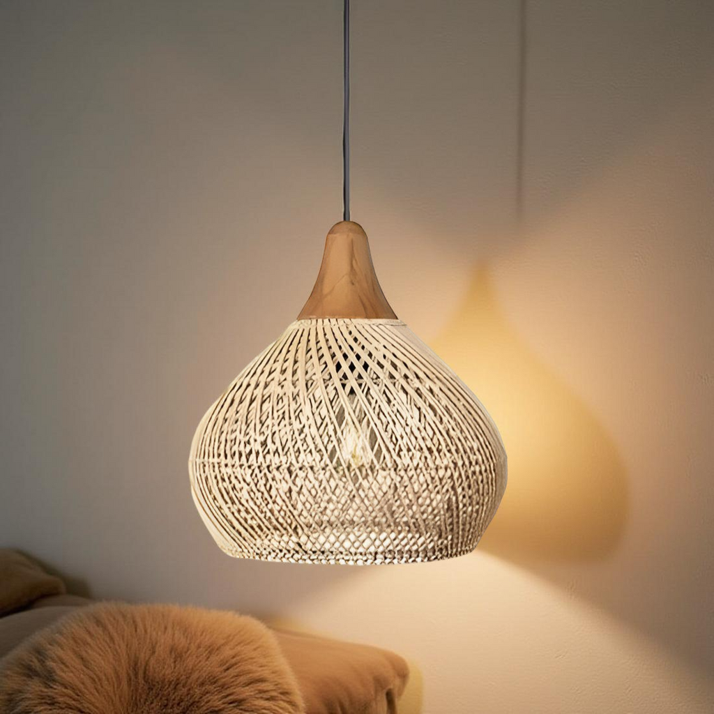 Casa Lumière Rotan Hanglamp in Boho Stijl - Warme Sfeerverlichting
