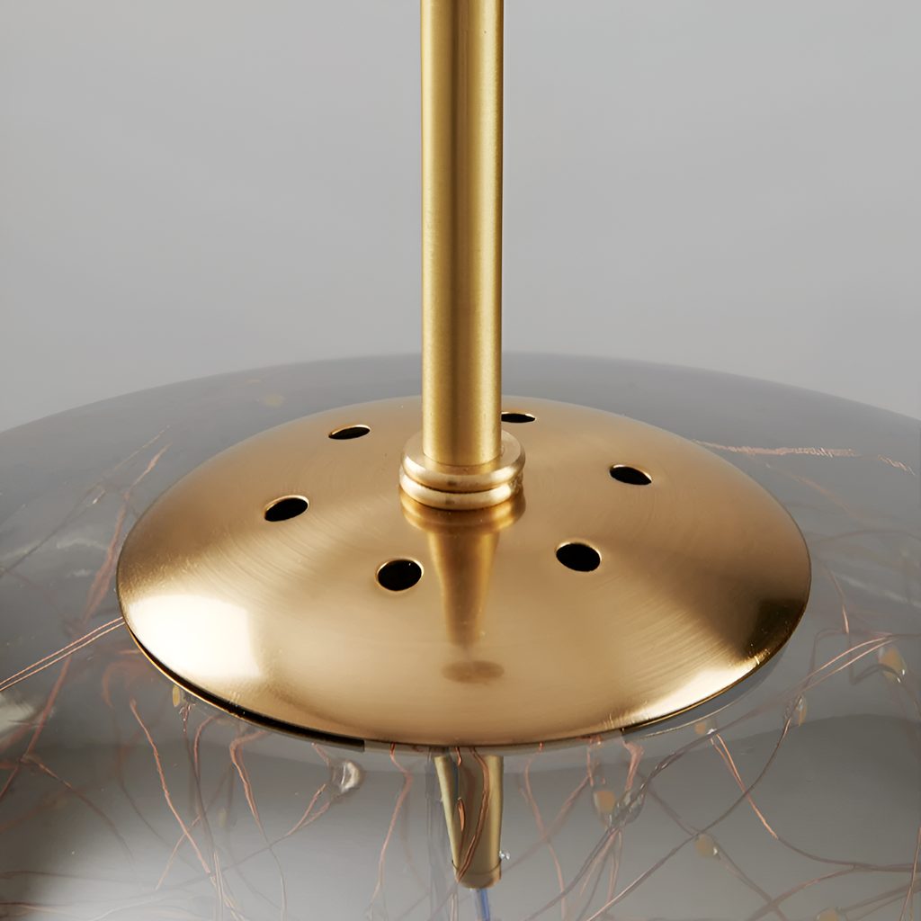 Casa Lumière Design Hanglamp - Sprankelend Glas & Gouden Details Sfeerverlichting