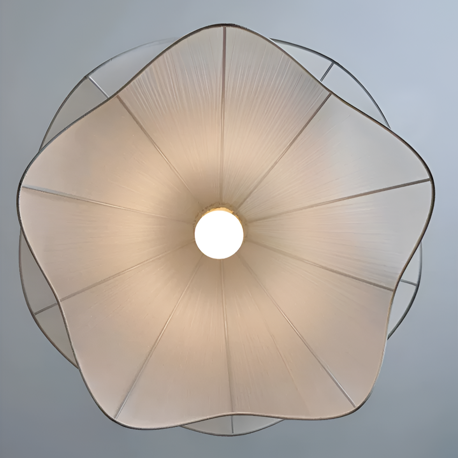 Casa Lumière Japandi Stof Hanglamp - Design Lamp met Golvende Lampenkap