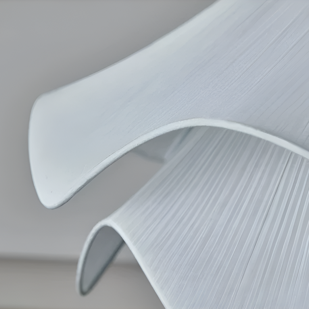 Casa Lumière Japandi Stof Hanglamp - Design Lamp met Golvende Lampenkap