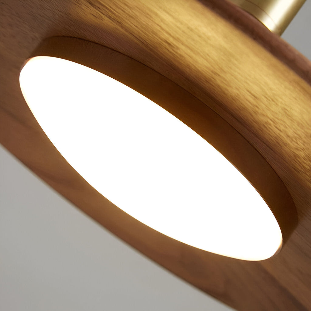 Casa Lumière Nordic Hanglamp met Walnoot Design - Design Lamp Sfeerverlichting Woonkamer, Eetkamer & Slaapkamer