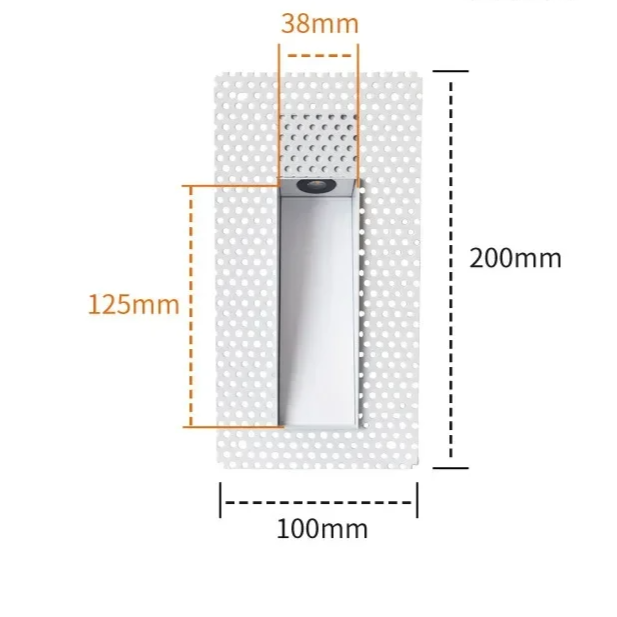 Casa Lumière Nordic Frameless Trap Wandlamp - Inbouw LED, Bewegingssensor & Minimalistisch Design