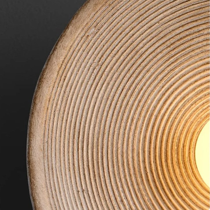 Casa Lumière Retro Ceramic Japandi Wandlamp - Rond Design, Resin Afwerking & Zacht LED Licht
