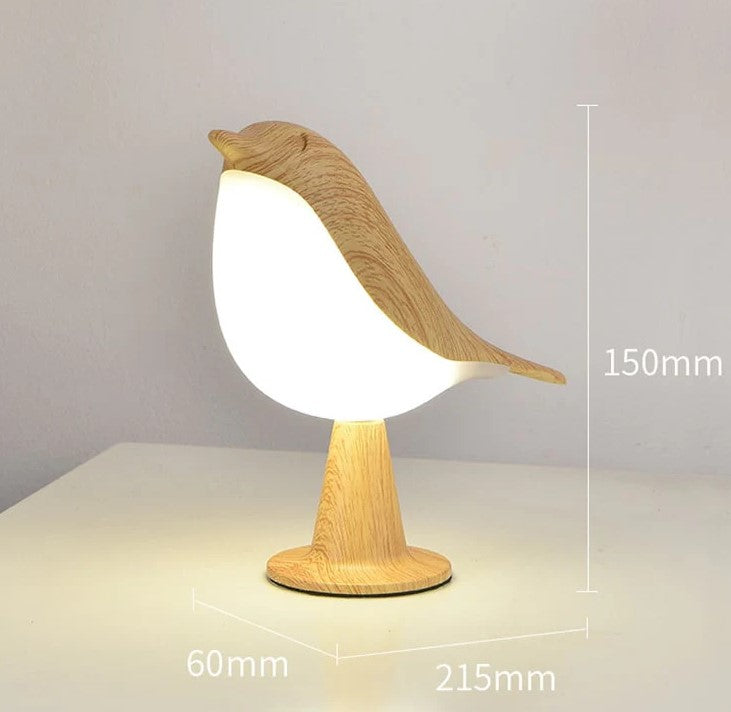 Casa Lumière Nestbird nachtlampje van hout met warm LED-licht - Aroma Diffuser