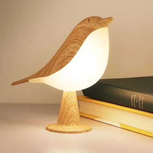 Casa Lumière Nestbird nachtlampje van hout met warm LED-licht - Aroma Diffuser