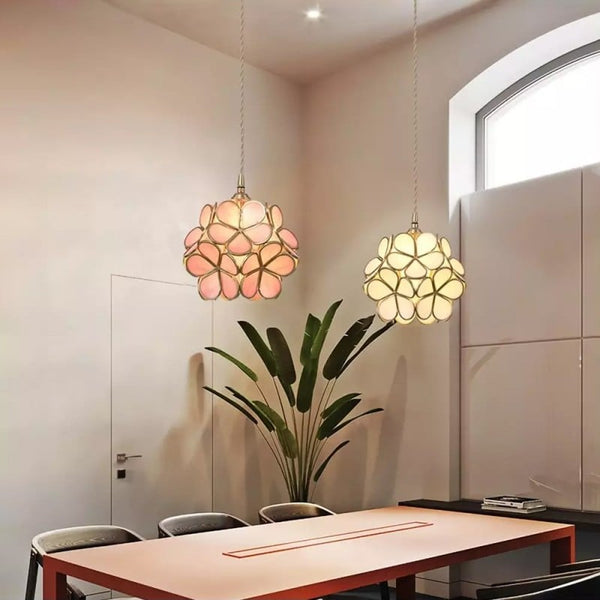 Casa Lumière Flower Hanglamp - Bloemvorm Glas & Warm Elegant Licht