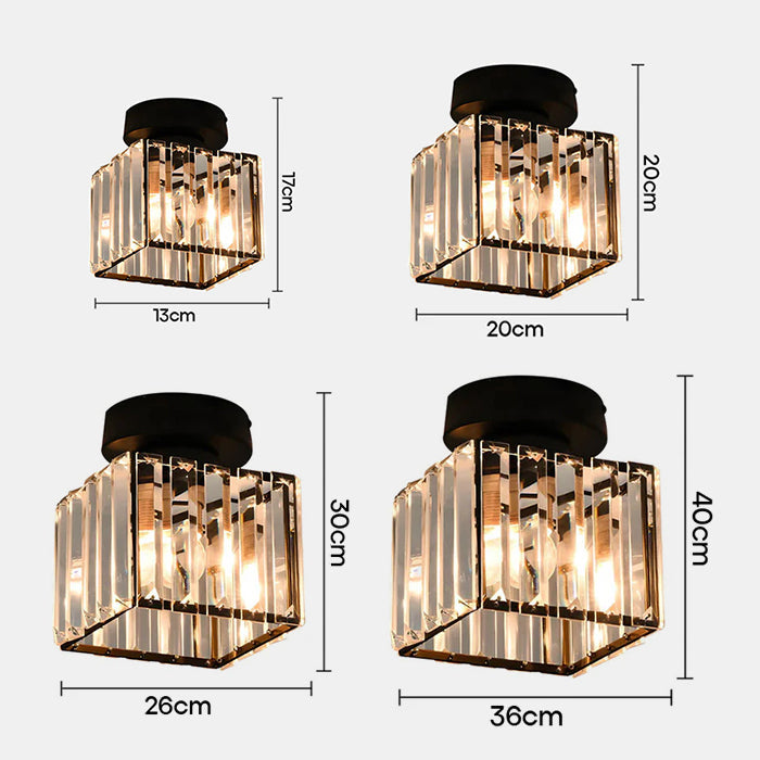 Casa Lumière Plafondlamp - Luxe Glasverlichting voor Hal en Woonruimte