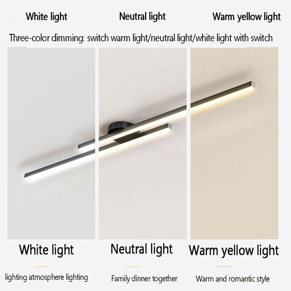 Casa Lumière Longstrip Plafondlamp - Moderne LED Plafondverlichting Zwart