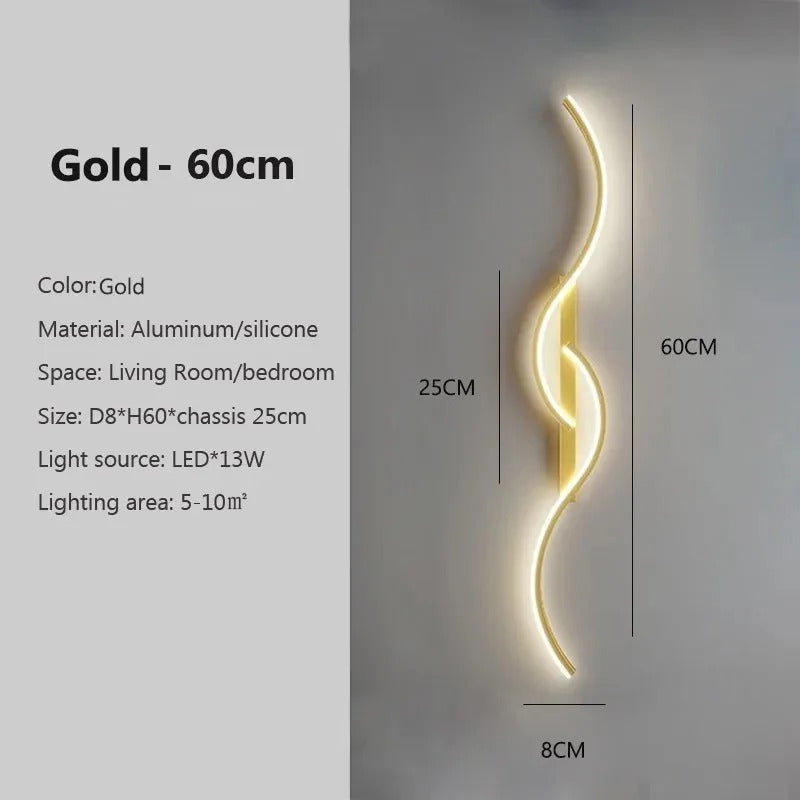 Casa Lumière Moderne LED Wandlamp met Dimming en Kleurinstelling