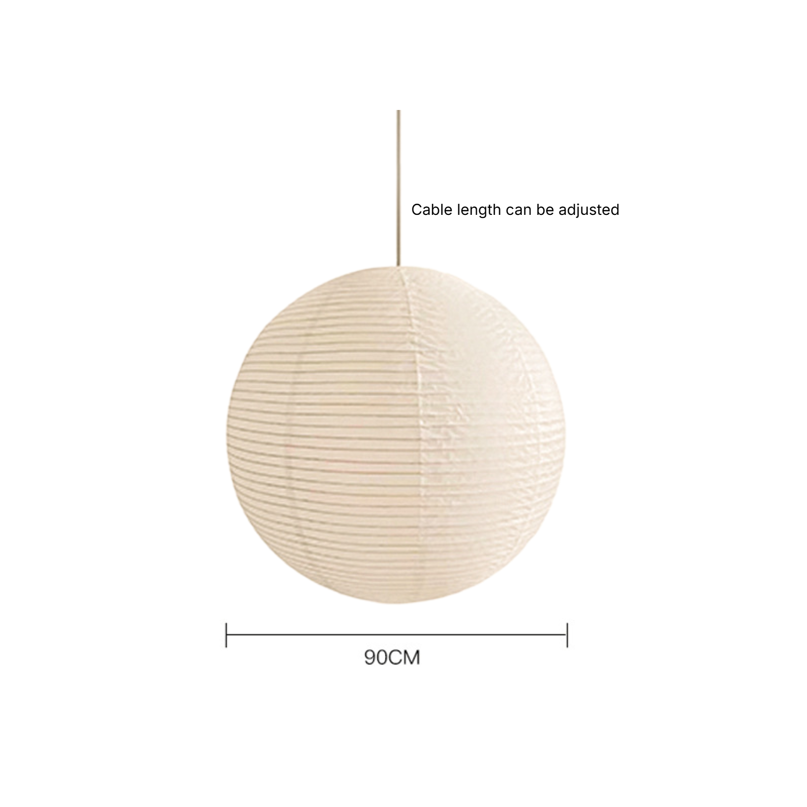 Casa Lumière Akari Handgemaakte Papieren Hanglamp - Minimalistisch Design